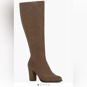 NYDJ Sabastin high suede brown boots 6 New